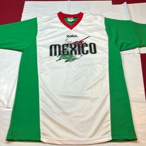 Mexico GREEN WHITE SOCCER JERSEY shirt National Football Futbol Team Joma Men S